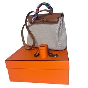 Hermes Herbag Zip Retourne 31 With Twilly
